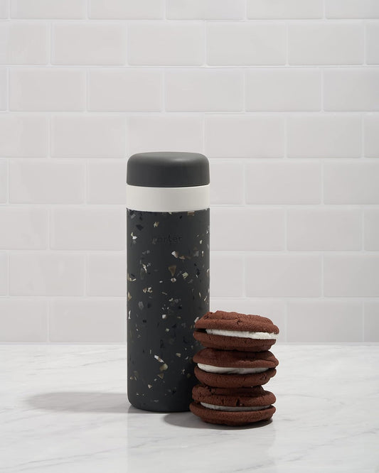 20oz Insulated Ceramic Bottle - Terrazzo Charcoal