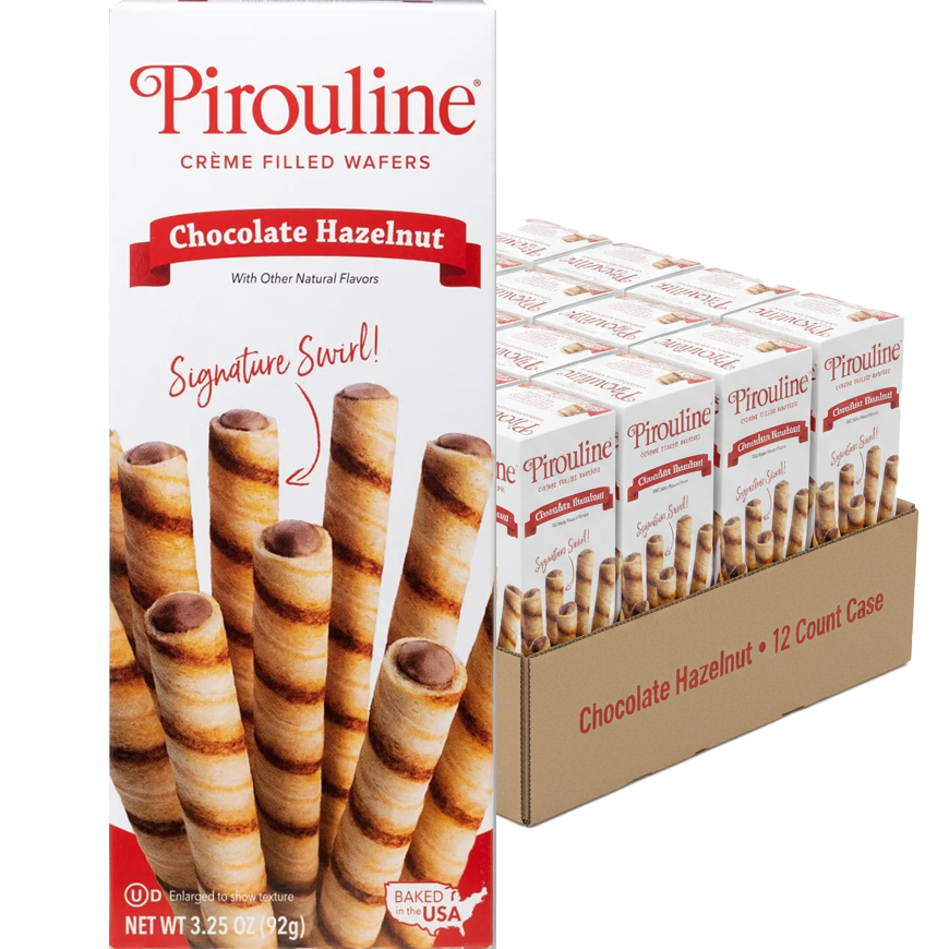 Chocolate Hazelnut Cream Filled Wafers (12 Pack)