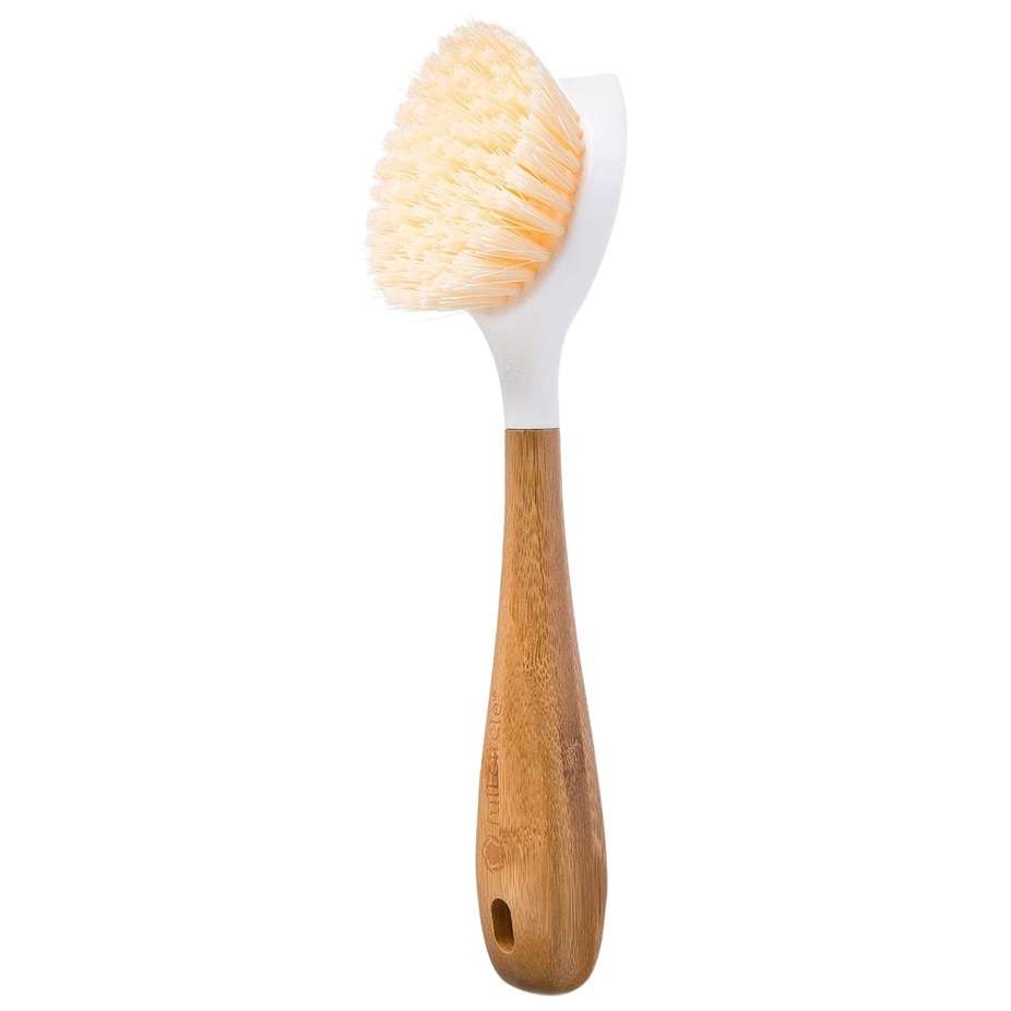 Be Good Bamboo Handle Dish Brush - White
