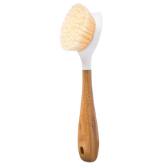 Be Good Bamboo Handle Dish Brush - White