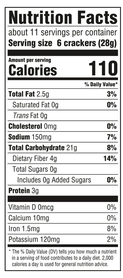 Reduced Fat Whole Grain Wheat Crackers