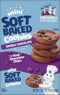 Mini Double Chocolate Soft-Baked Cookies (6CT)
