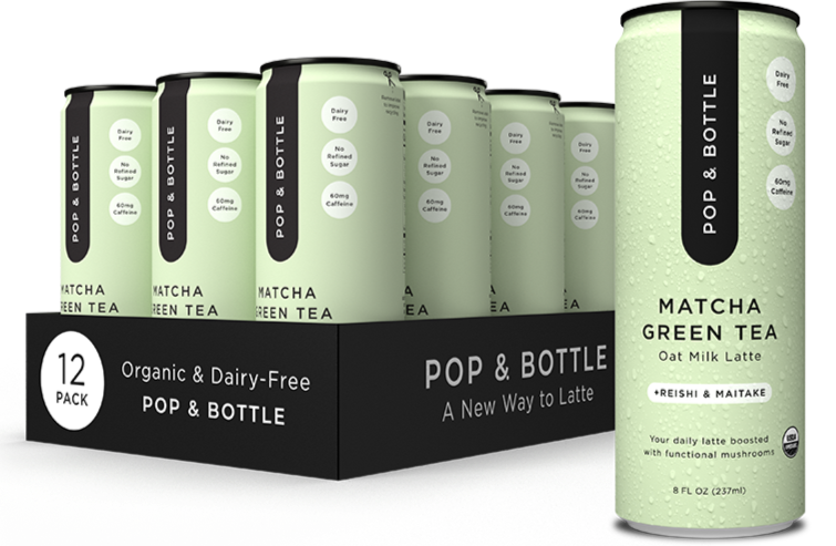 Reishi & Maitake Matcha Green Tea Oat Milk Latte (12 CT)