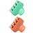 The Mini Claw Clips  - Mint And Coral