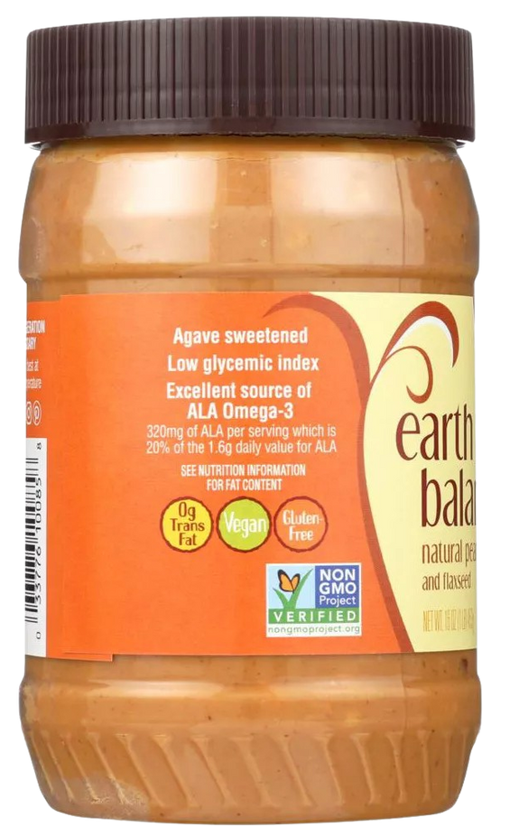 Crunchy Natural Peanut Butter & Flaxseed