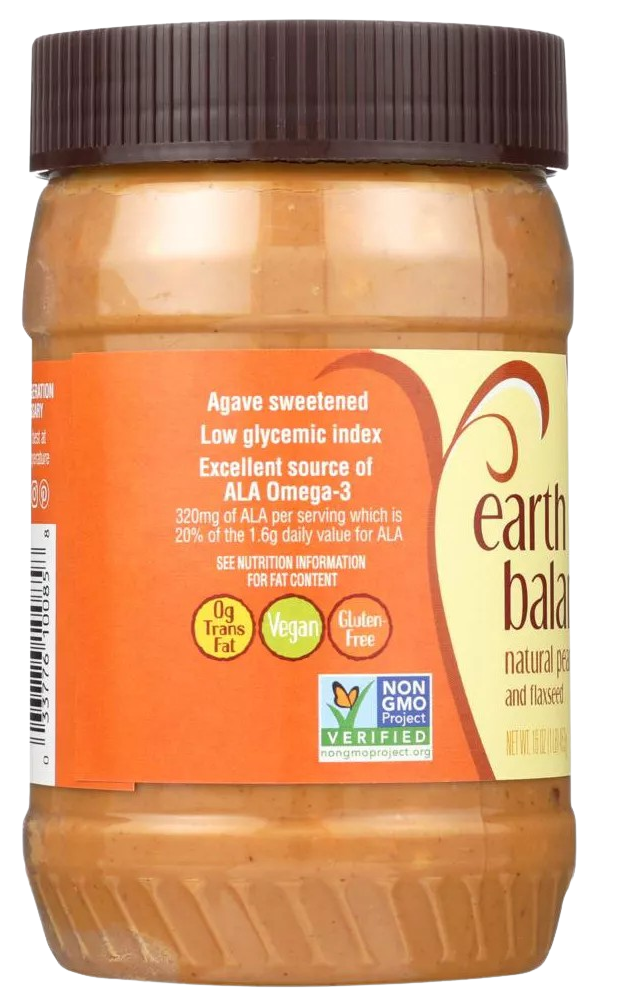 Crunchy Natural Peanut Butter & Flaxseed