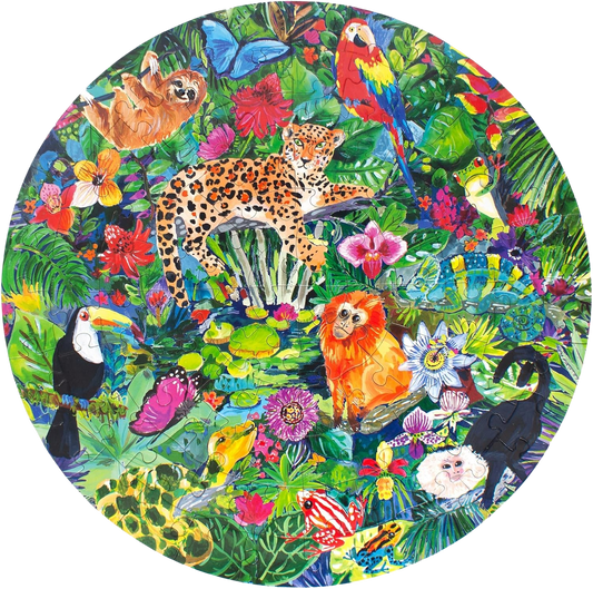 Rainforest 100-piece Round Puzzle