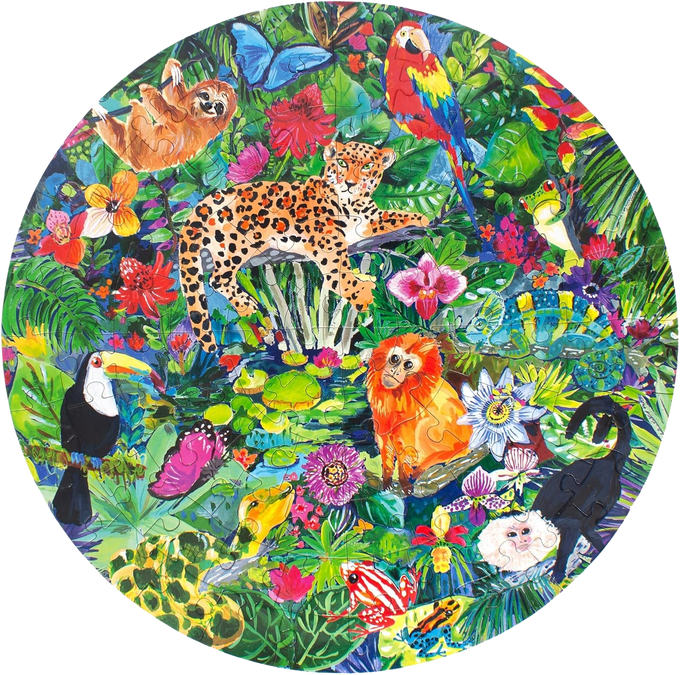 Rainforest 100-piece Round Puzzle