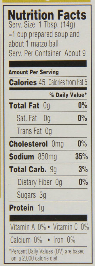 Reduced Sodium Matzo Ball & Soup Mix