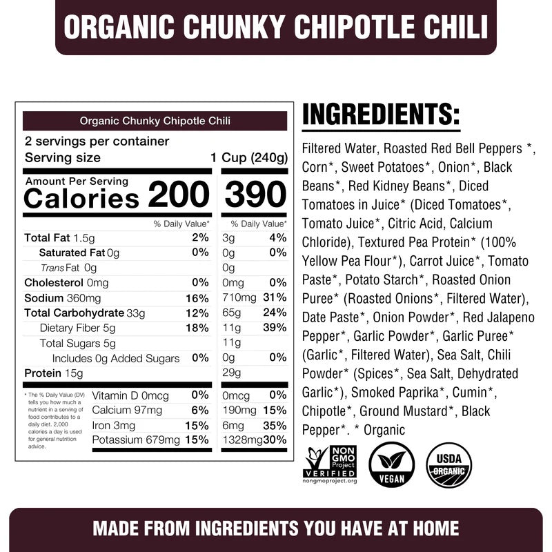 Organic Chunky Chipotle Chili