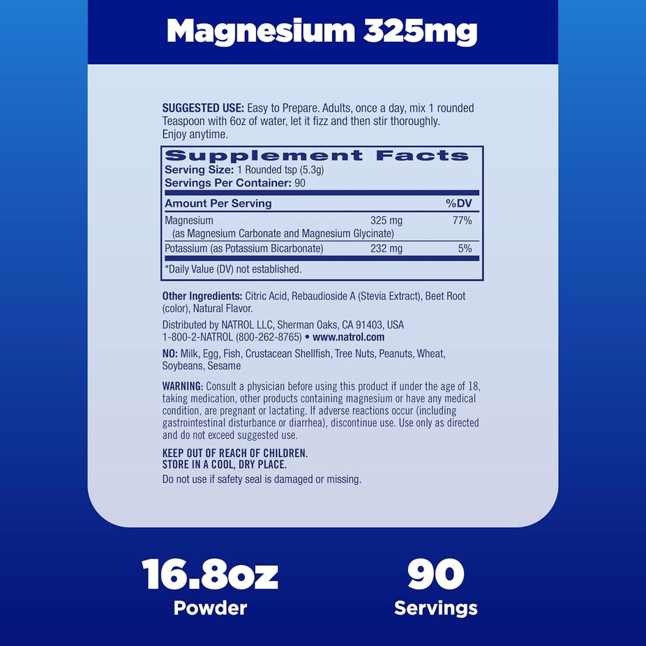  Magnesium 325 mg Cherry-Flavored Powder