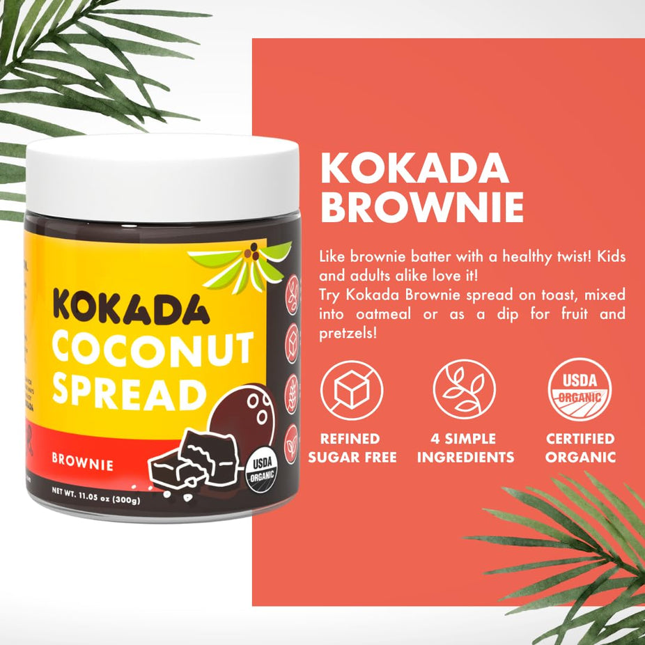 Brownie Organic Coconut Spread