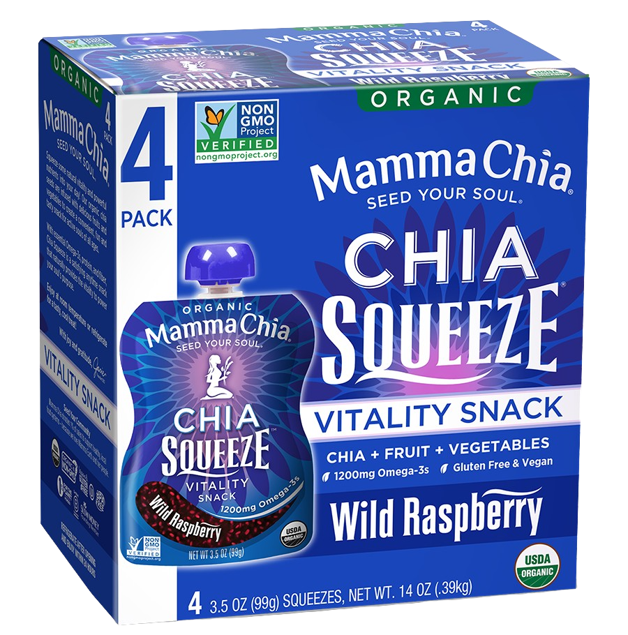 Wild Raspberry Organic Chia Squeeze (4 CT)