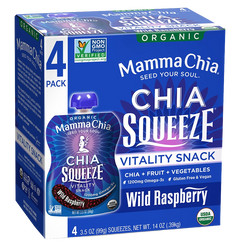 Wild Raspberry Organic Chia Squeeze (4 CT)
