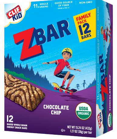 ZBAR Chocolate Chip Snack Bars (12 CT)