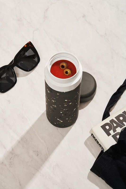 20oz Insulated Ceramic Bottle - Terrazzo Charcoal