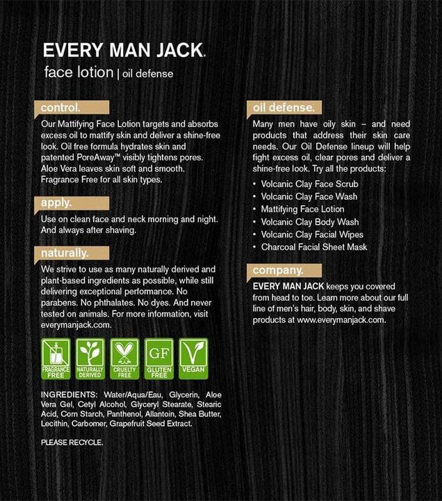 Matte Face Lotion Oil Defense