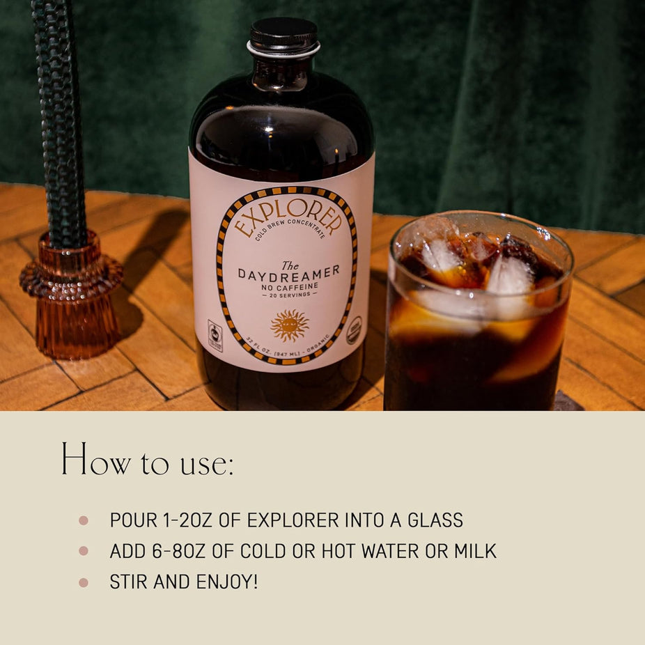 The Daydreamer Decaf Cold Brew Coffee Concentrate