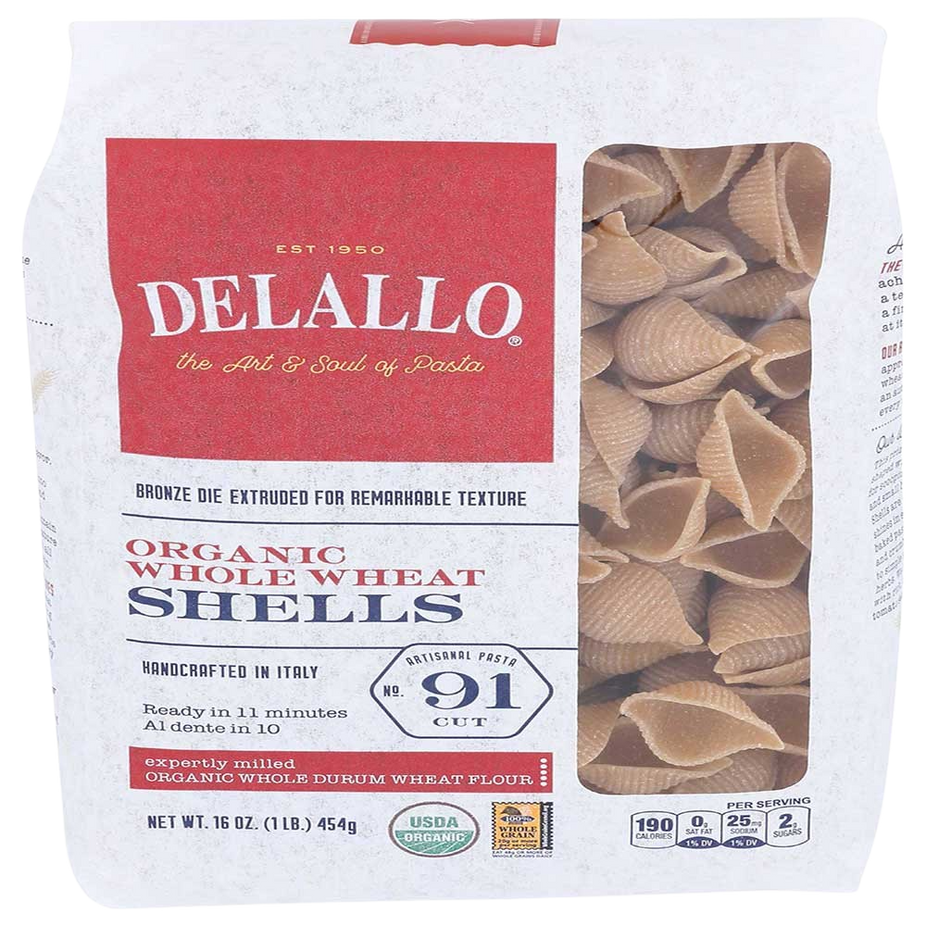 Organic Whole Wheat Shell Pasta
