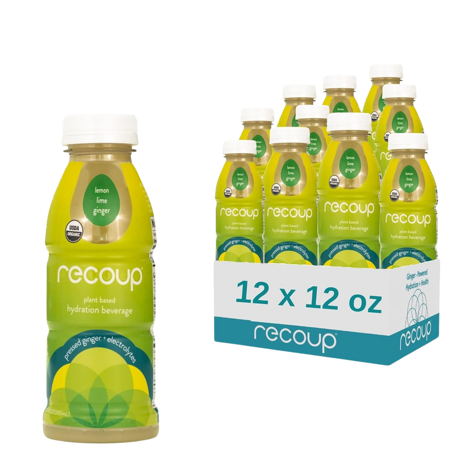 Organic Lemon - Lime - Ginger - Hydration Beverage (12 Pack)