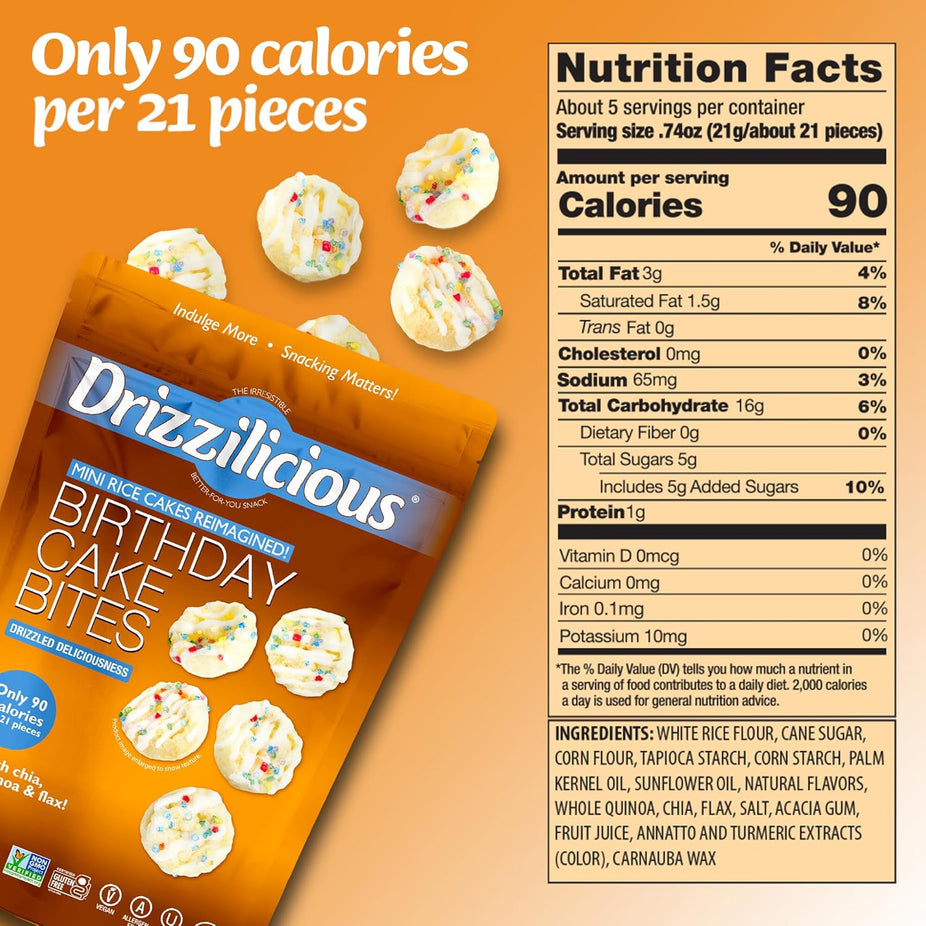 Birthday Cake Rice Crisps (10 Pack)
