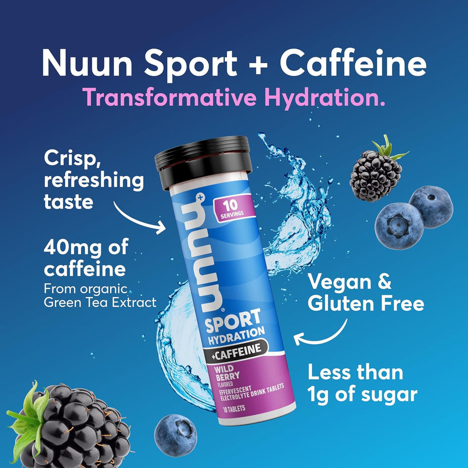 Sport + Caffeine Hydration Tablets - Wild Berry
