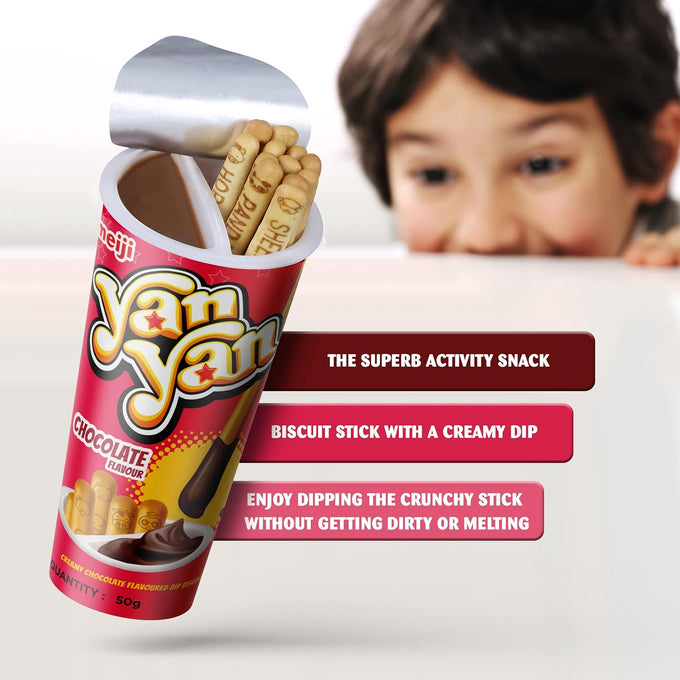 Yan Yan Chocolate Cream Stick (10 Pack)