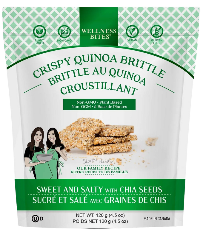 Crispy Quinoa Brittle Sweet & Salty