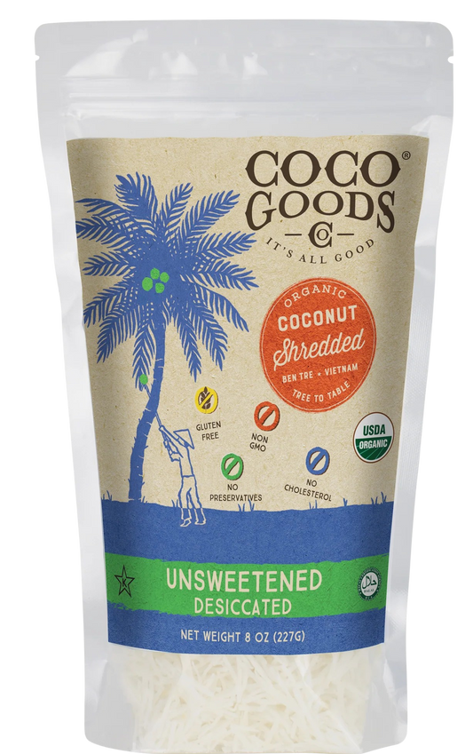 Organic Desiccated Shredded Coconut - Unsweetened