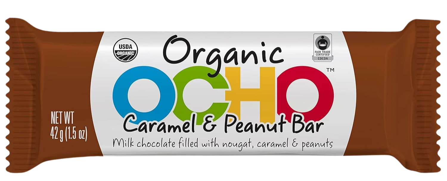 Organic Milk Chocolate Caramel & Peanut Bars (12 CT)