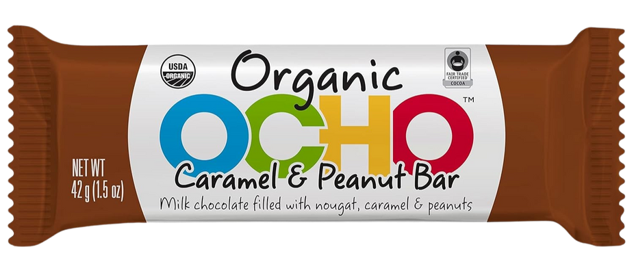 Organic Milk Chocolate Caramel & Peanut Bars (12 CT)