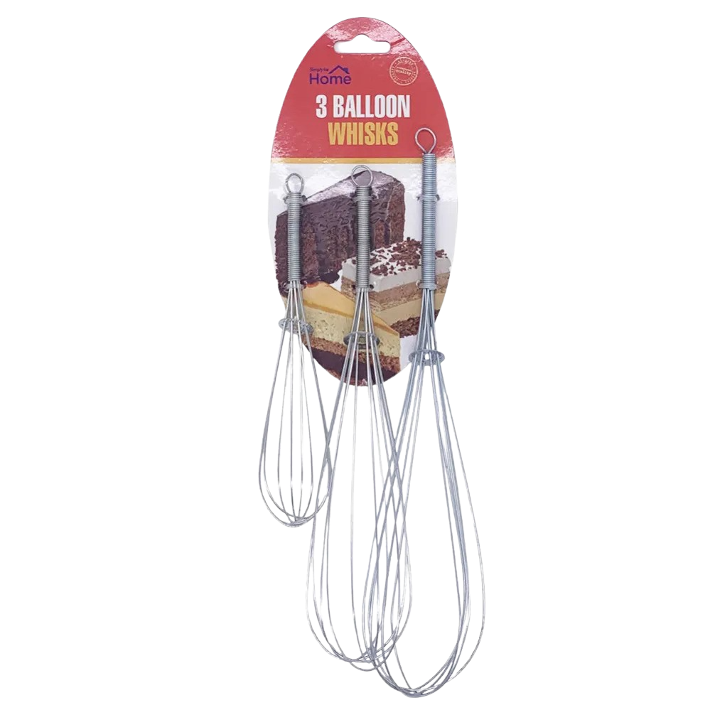 Simply Kitchenware Egg Whisks (3 CT) Martie