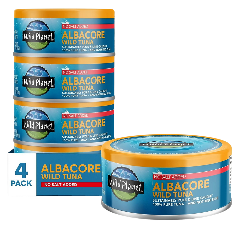 Albacore Wild Tuna - No Salt Added (4CT)