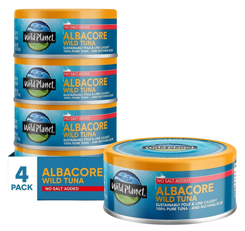 Albacore Wild Tuna - No Salt Added (4CT)