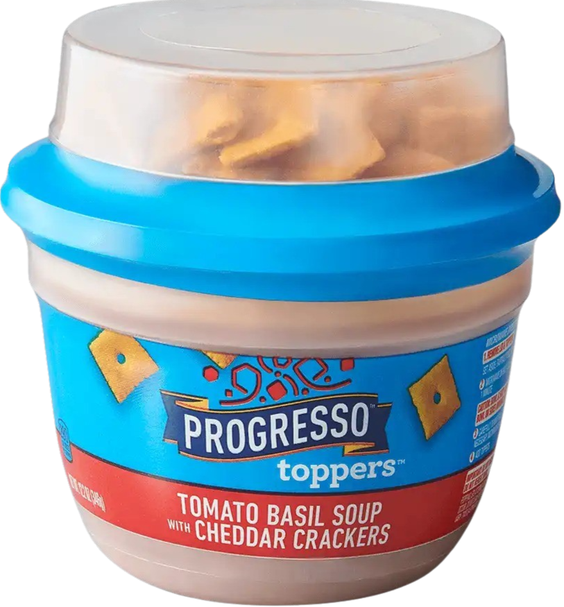 Toppers Tomato Basil Soup with Cheddar Crackers