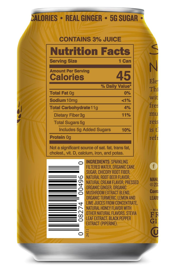 Root Beer Functional Soda (12 Pack)