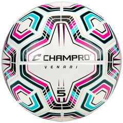 Venari 20 Panel Soccer Ball - #4 Black Teal Pink