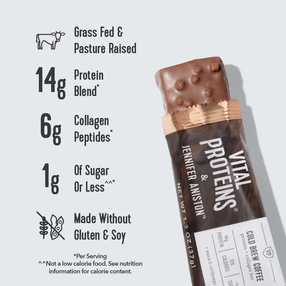 Protein Plus Collagen Cold Brew Coffee Bar (12 Pack)