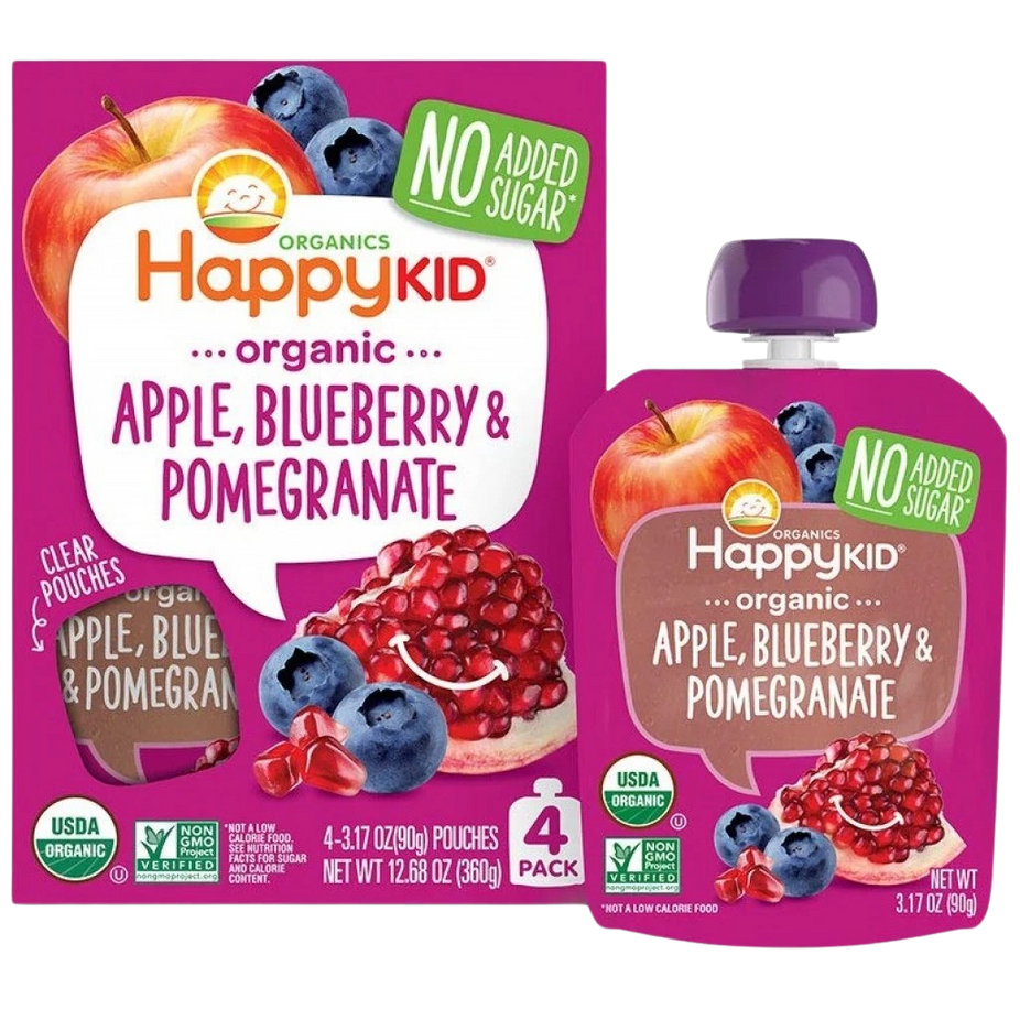 Organic Apple Blueberry & Pomegranate (4 Pack)