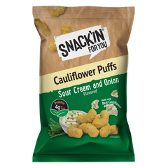 Sour Cream and Onion Cauliflower Puffs