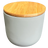 Salt Concrete Container with Bamboo Lid