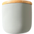 Salt Concrete Container with Bamboo Lid