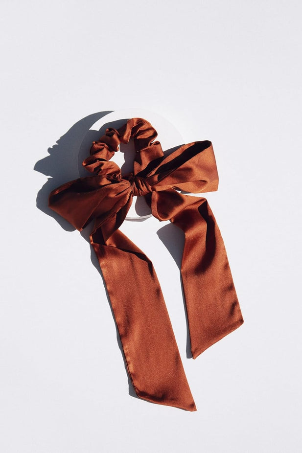 The Scrunchie + Scarf Set  - Rust