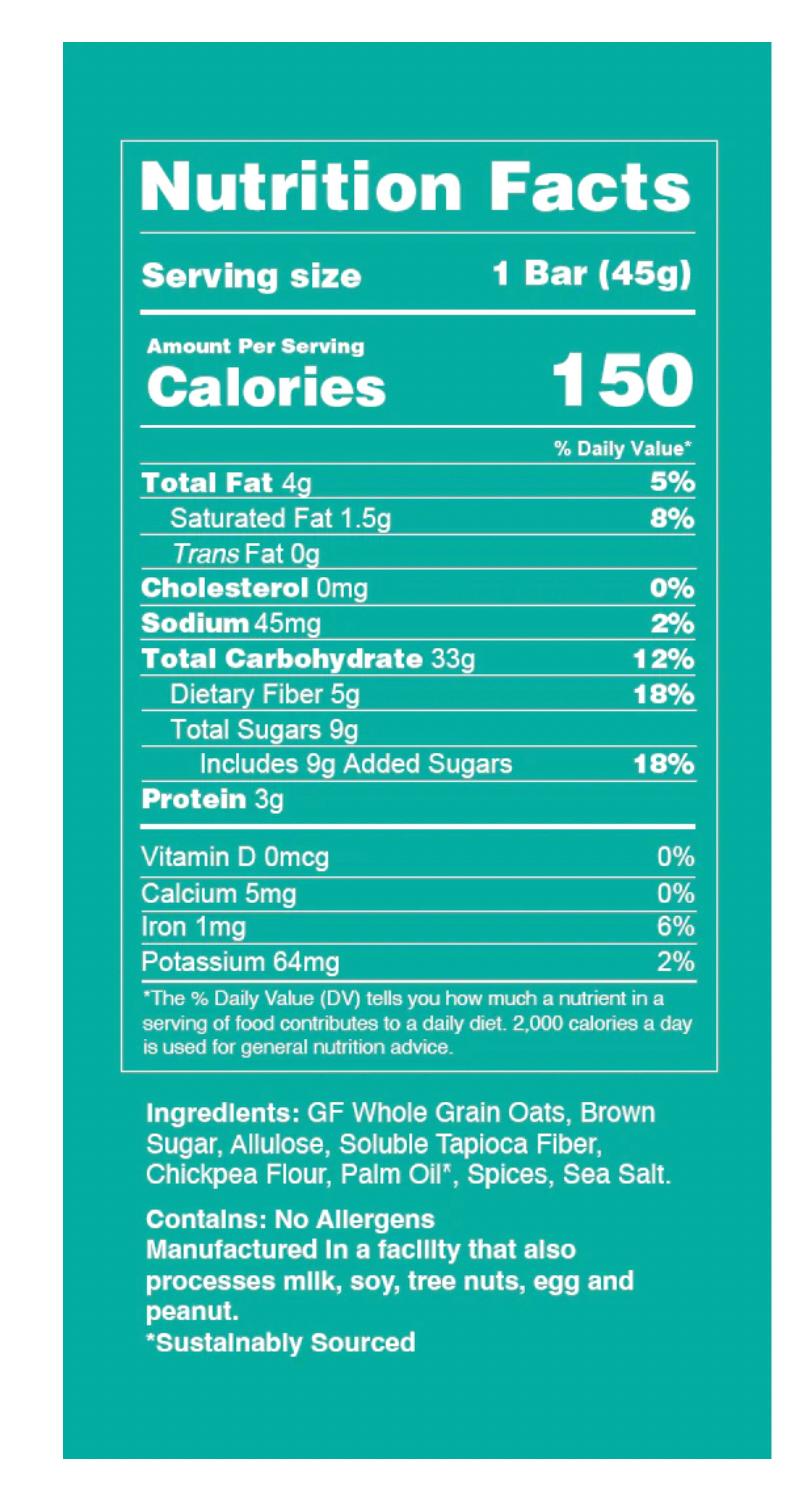 Oatmeal Cookie Dough Bar (10 CT)