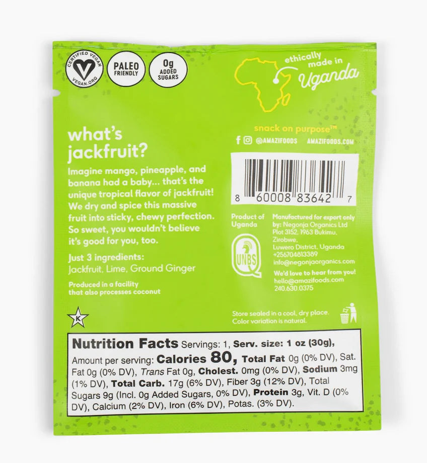 Ginger Lime Dried Jackfruit (12 CT)
