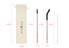 Reusable Straw Set - Stainless Steel, Silver
