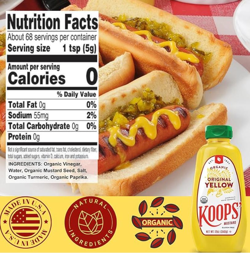 Organic Original Yellow Mustard