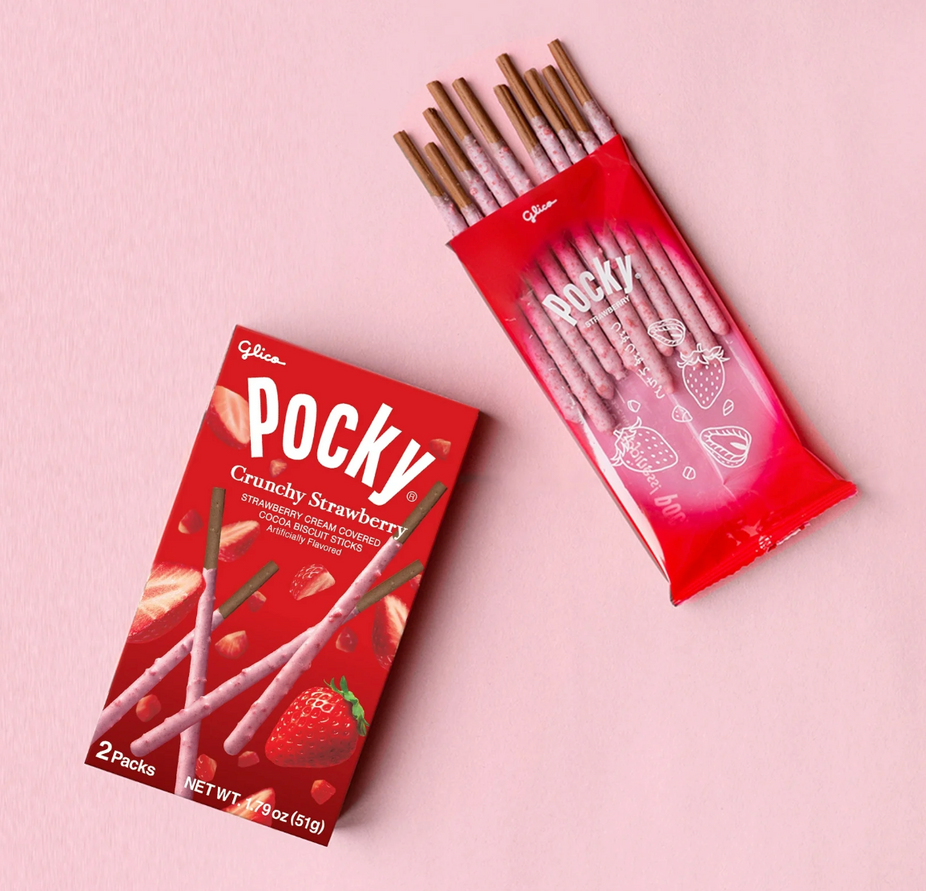 Strawberry Cream Covered Biscuit (3 Pack)
