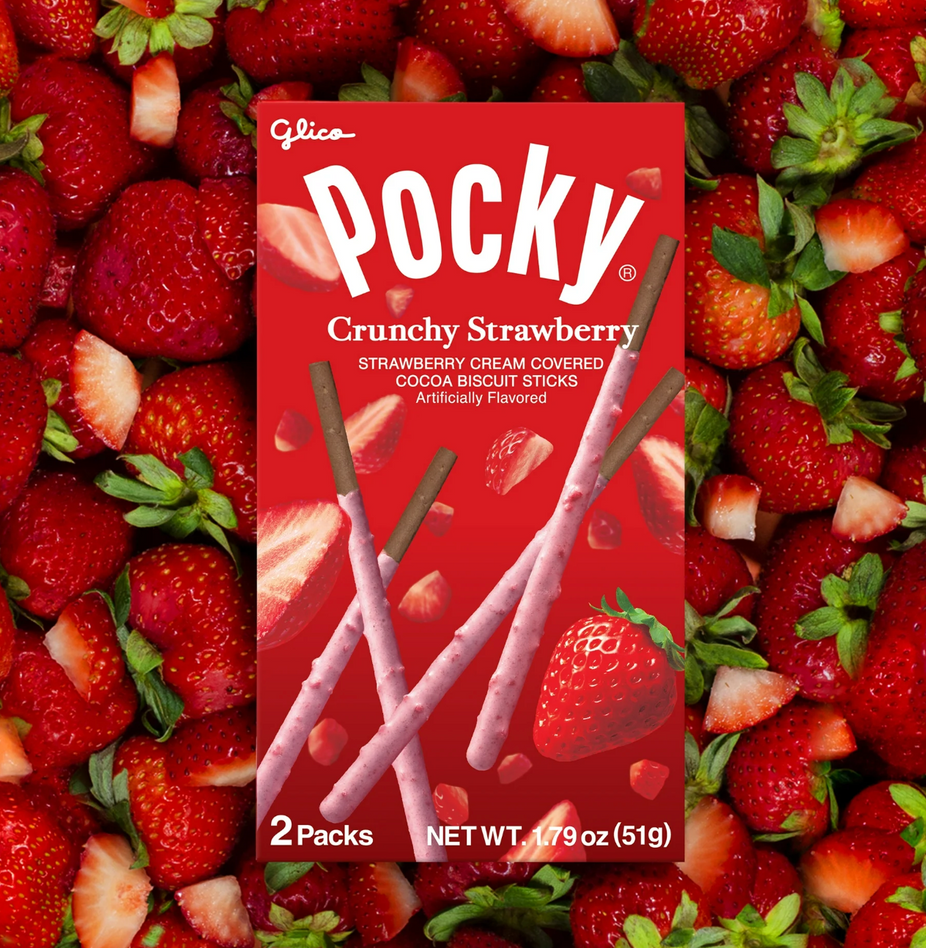 Strawberry Cream Covered Biscuit (3 Pack)