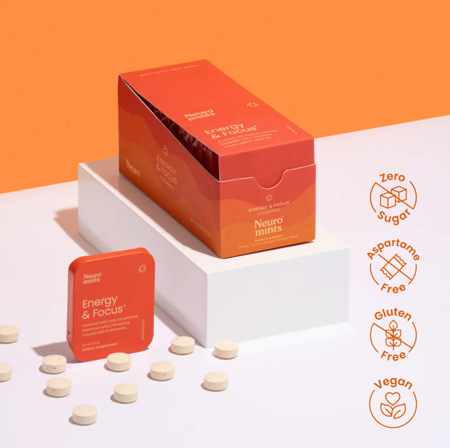 Cinnamon Energy & Focus Mints (12 Pack)